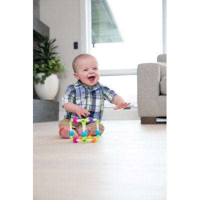 Quubi Fat Brain Toys – sześcian manipulacyjny i gryzak sensoryczny dla dzieci 6m+