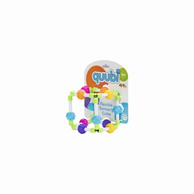Quubi Fat Brain Toys – sześcian manipulacyjny i gryzak sensoryczny dla dzieci 6m+