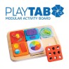 Tablica PlayTab Fat Brain Toys – modułowa tablica sensoryczna z magnesami do rozwoju motoryki i zabawy w podróży