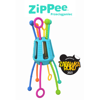 Zippee – sensoryczna zabawka do przeciągania dla dzieci 18 miesięcy+