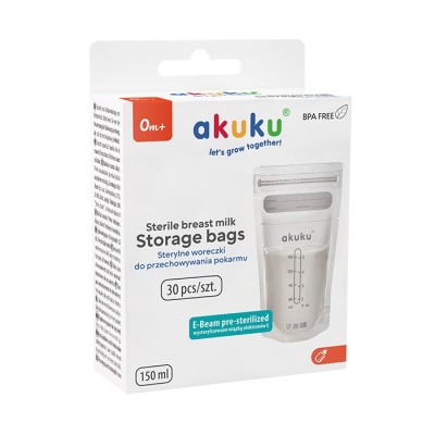 Sterylne woreczki na mleko - 150 ml | Jednorazowe, bez BPA, 30 szt.