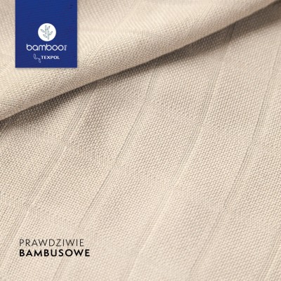 Pieluszka bambusowa Bambooline 120x120 cm – otulacz, kocyk i ręcznik w jednym | Kolor bez