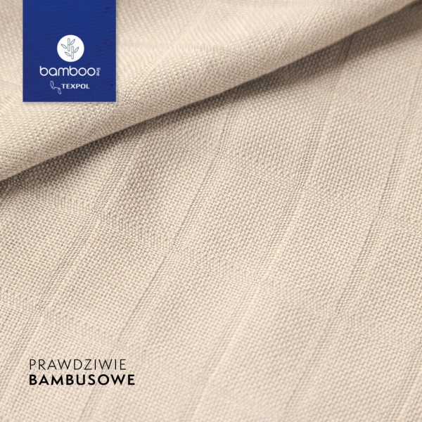 Pieluszka bambusowa 120x120 cm Bambooline beż – miękki otulacz, lekki kocyk, chłonny ręczniczek
