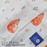 Pieluszka bambusowa tetra 2pack Bambooline | delikatna, antybakteryjna 2 szt 30x30 cm, lisia mama + róż