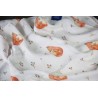 Pieluszka bambusowa tetra 2pack Bambooline | delikatna, antybakteryjna 2 szt 30x30 cm, lisia mama + róż