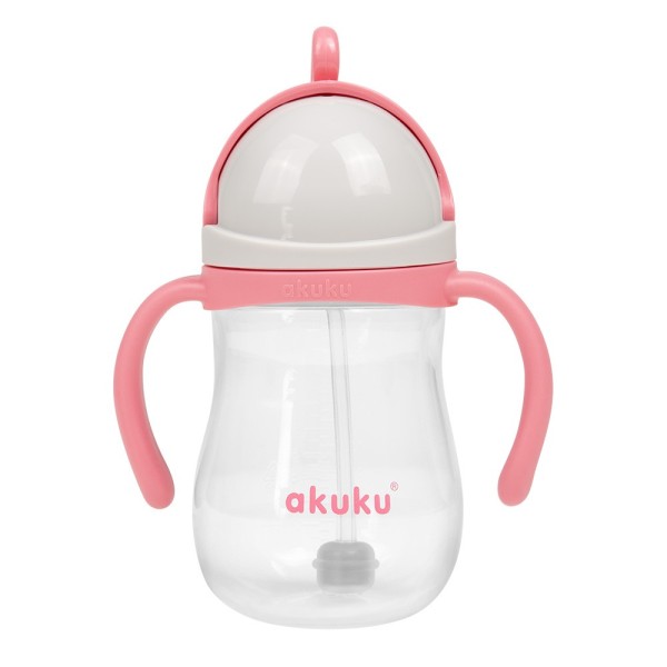 Bidon Akuku 280 ml ze słomką z odważnikiem 9m+ A0676
