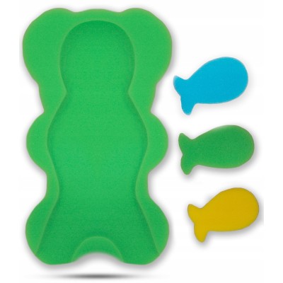 Materacyk do kąpieli niemowląt Babymam MIDI – zielony+ 3 gąbeczki GRATIS Materacyk do kąpieli niemowląt Babymam MIDI – zielony+ 3 gąbeczki GRATIS
