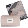 Kocyk bambusowy Lionelo Bamboo Blanket beżowy – 100×75 cm, 100% bawełny, antyalergiczny