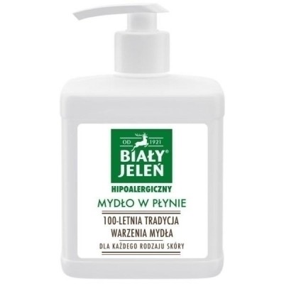 Biały Jeleń hipoalergiczne mydło w płynie 500 ml | Dla skóry wrażliwej, bez alergenów