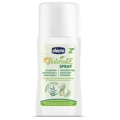 Chicco Natural Spray przeciw komarom dla dzieci 2m+ | Skuteczna ochrona, Citrodiol, bez DEET