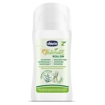Chicco NaturalZ Roll-On na komary dla dzieci 60ml – naturalna ochrona od 2 miesiąca | Bez alkoholu