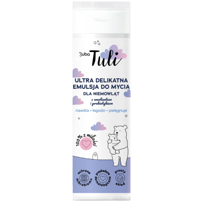 Luba Tuli emulsja do mycia niemowląt – ultra delikatna, z emolientem i prebiotykiem | Neutralne pH