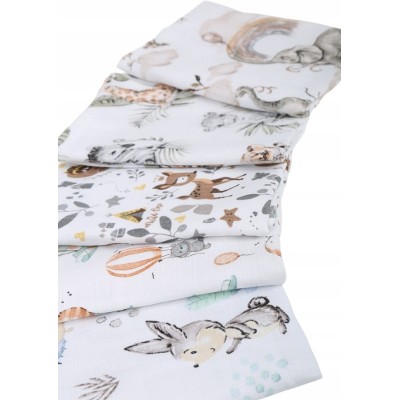 Pieluchy tetrowe 60x80 5-pak dżungla snów – 100% Bawełna | Babymam