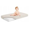 Prześcieradło do łóżeczka z gumką 120x60 bawełna beż Babymam By4176