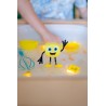Glo Pals Kostki Świecące w Wodzie Żółte – Zabawka Sensoryczna do Kąpieli, Basenu i Zabaw Kreatywnych