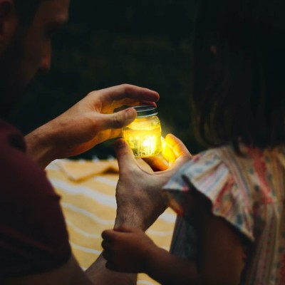 Glo Pals żółte Kostki Świecące w Wodzie – Zabawka Kąpielowa i Sensoryczna | 4 sztuki