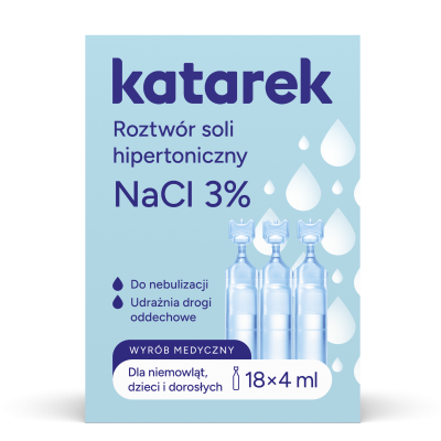 Katarek 3% Sól Hipertoniczna do Inhalacji 20x4ml – Dla Dzieci i Dorosłych