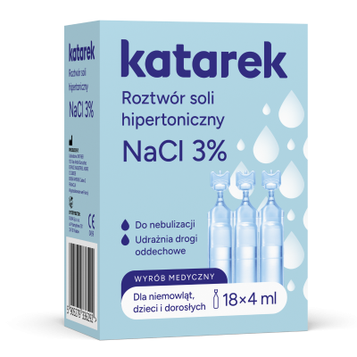 Katarek 3% Sól Hipertoniczna do Inhalacji 20x4ml – Dla Dzieci i Dorosłych