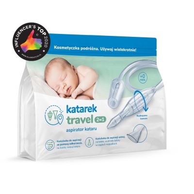 Katarek Travel 2w1 – Aspirator Kataru do Odkurzacza i Ustny | Dla Niemowląt i Dzieci