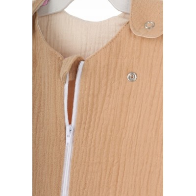 Regulowany Śpiworek Muślinowy 0m+ Cappuccino – Babymam DOUBLE LIGHT Regulowany Śpiworek Muślinowy 0m+ Cappuccino – Babymam DOUBLE LIGHT