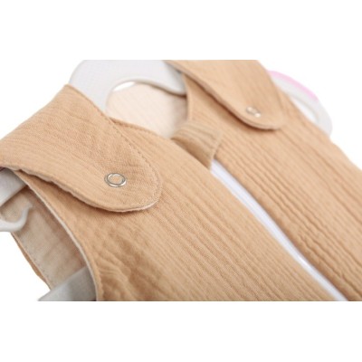 Regulowany Śpiworek Muślinowy 0m+ Cappuccino – Babymam DOUBLE LIGHT Regulowany Śpiworek Muślinowy 0m+ Cappuccino – Babymam DOUBLE LIGHT
