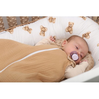 Regulowany Śpiworek Muślinowy 0m+ Cappuccino – Babymam DOUBLE LIGHT Regulowany Śpiworek Muślinowy 0m+ Cappuccino – Babymam DOUBLE LIGHT