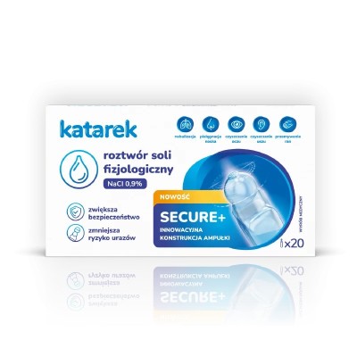 NebuCare Secure+ – nebulizator siateczkowy + sól Katarek (40 amp.)