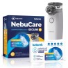Nebulizator NebuCare Secure+ z solą Katarek – cichy, bezprzewodowy inhalator, do inhalacji w domu i podróży