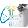 NebuCare MAX – cichy nebulizator siateczkowy z solą Katarek do inhalacji dzieci | inhalator w domu i podróży