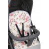Dwustronna wkładka do wózka spacerówki  Babymam | Tajemniczy ogród By9744