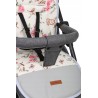 Dwustronna wkładka do wózka spacerówki  Babymam | Tajemniczy ogród By9744
