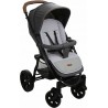 Dwustronna wkładka do wózka spacerówki  Babymam | wafel szary By8341