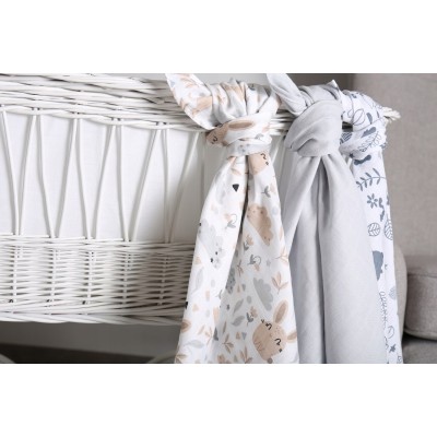 Pieluszki muślinowe PREMIUM 3 szt. – Lesni przyjaciele| Babymam