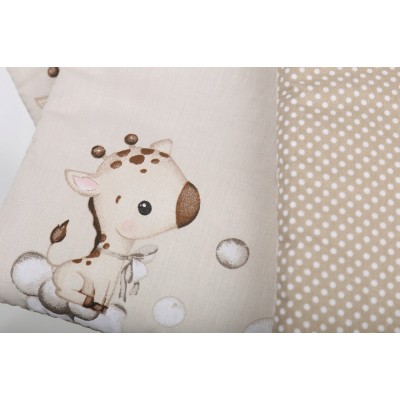 Dwustronny ochraniacz na szczebelki łóżeczka 180x30 – Żyrafka Zosia | Babymam Dwustronny ochraniacz na szczebelki łóżeczka 180x30 – Żyrafka Zosia | Babymam