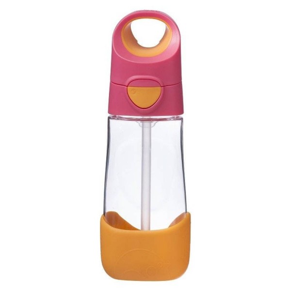Tritanowa butelka ze słomką B.box | Strawberry Shake 450ml 9m+