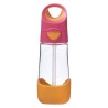 Tritanowa butelka ze słomką B.box | Strawberry Shake 450ml 9m+