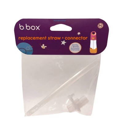Zestaw słomka i konektor do butelki b.box Tritan 450 ml | Wymienne, bez BPA Zestaw słomka i konektor do butelki b.box Tritan 450 ml | Wymienne, bez BPA