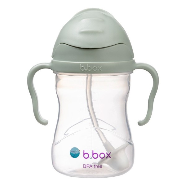 Bidon dla dzieci kubek niekapek ze słomką b.box | Sage 240ml 6m+