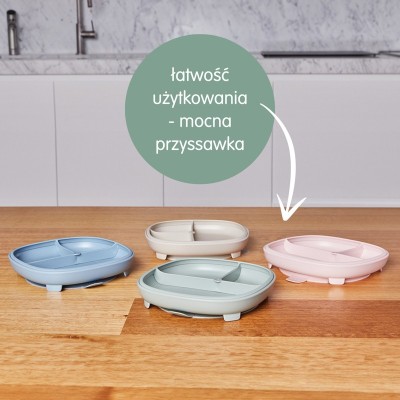 Talerzyk z przyssawką 2w1 dla dzieci – BLW, przegrody, bez BPA | Od 6m+ Talerzyk z przyssawką 2w1 dla dzieci – BLW, przegrody, bez BPA | Od 6m+