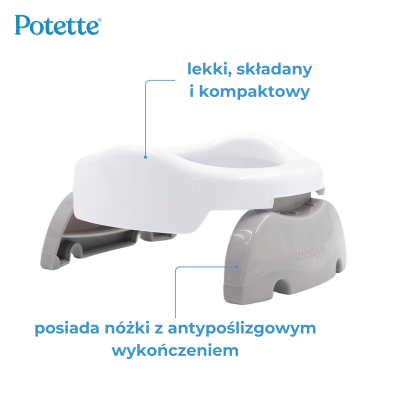 Turystyczny nocnik 2w1 Potette – komfort i higiena w podróży z dzieckiem