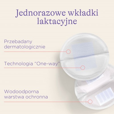 Wkładki laktacyjne jednorazowe – 100 szt. | Superchłonne i dyskretne dla mam karmiących