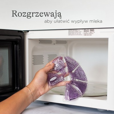 Kompresy żelowe ciepło/zimno na piersi | Ulga dla mam karmiących | 2 sztuki