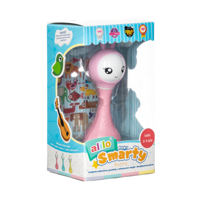 Alilo Smarty Bunny R1 różowy – króliczek edukacyjny z muzyką i kolorami