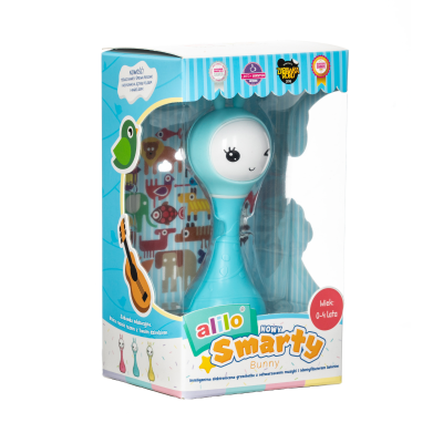 Alilo Smarty Bunny R1 niebieski – króliczek edukacyjny z muzyką i kolorami