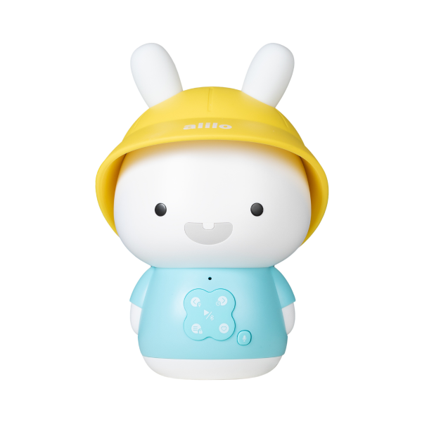 Alilo Baby Bunny G9S+ interaktywny króliczek MP3, dyktafon, głośnik Bluetooth i lampka nocna | niebieski