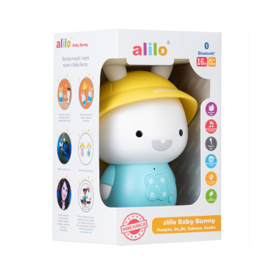 Alilo Baby Bunny G9S+ króliczek edukacyjny MP3, dyktafon, głośnik Bluetooth i lampka nocna