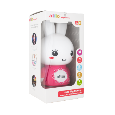 Alilo Big Bunny G7C – interaktywny króliczek MP3, bajki, dyktafon, lampka i głośnik do komputera | różowy