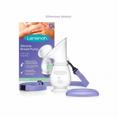 Silikonowy laktator Lansinoh – wygodne i ciche zbieranie mleka bez wysiłku | BPA Free