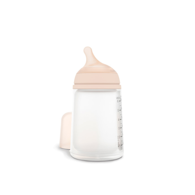 Suavinex Zero Zero 270ml | Butelka antykolkowa | Średni przepływ | Karmienie piersią i butelką