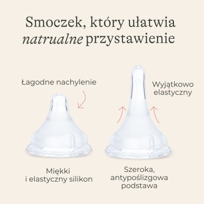Smoczki Lansinoh S 1+ – Naturalne karmienie, miękki silikon, mniej kolek | 2 sztuki